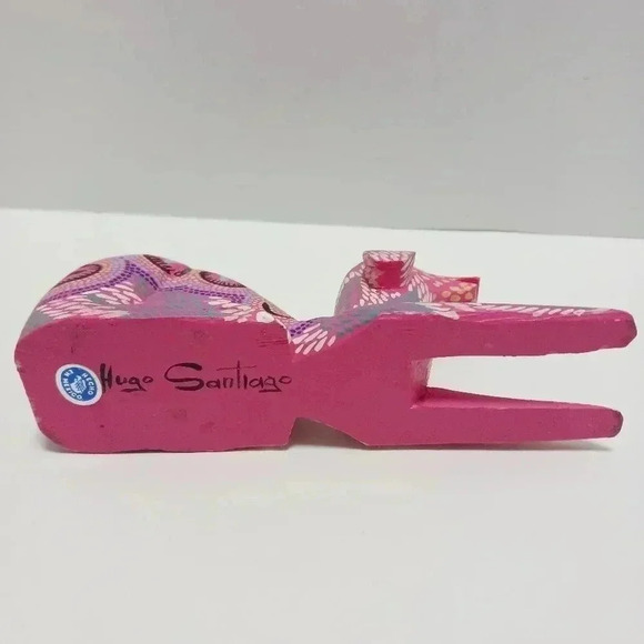 Mexican Folk Art Carved Dog Hugo santiago - Picture 5 of 8